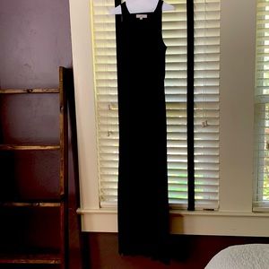 Loft Sleeveless Black Maxi Dress, Size XS